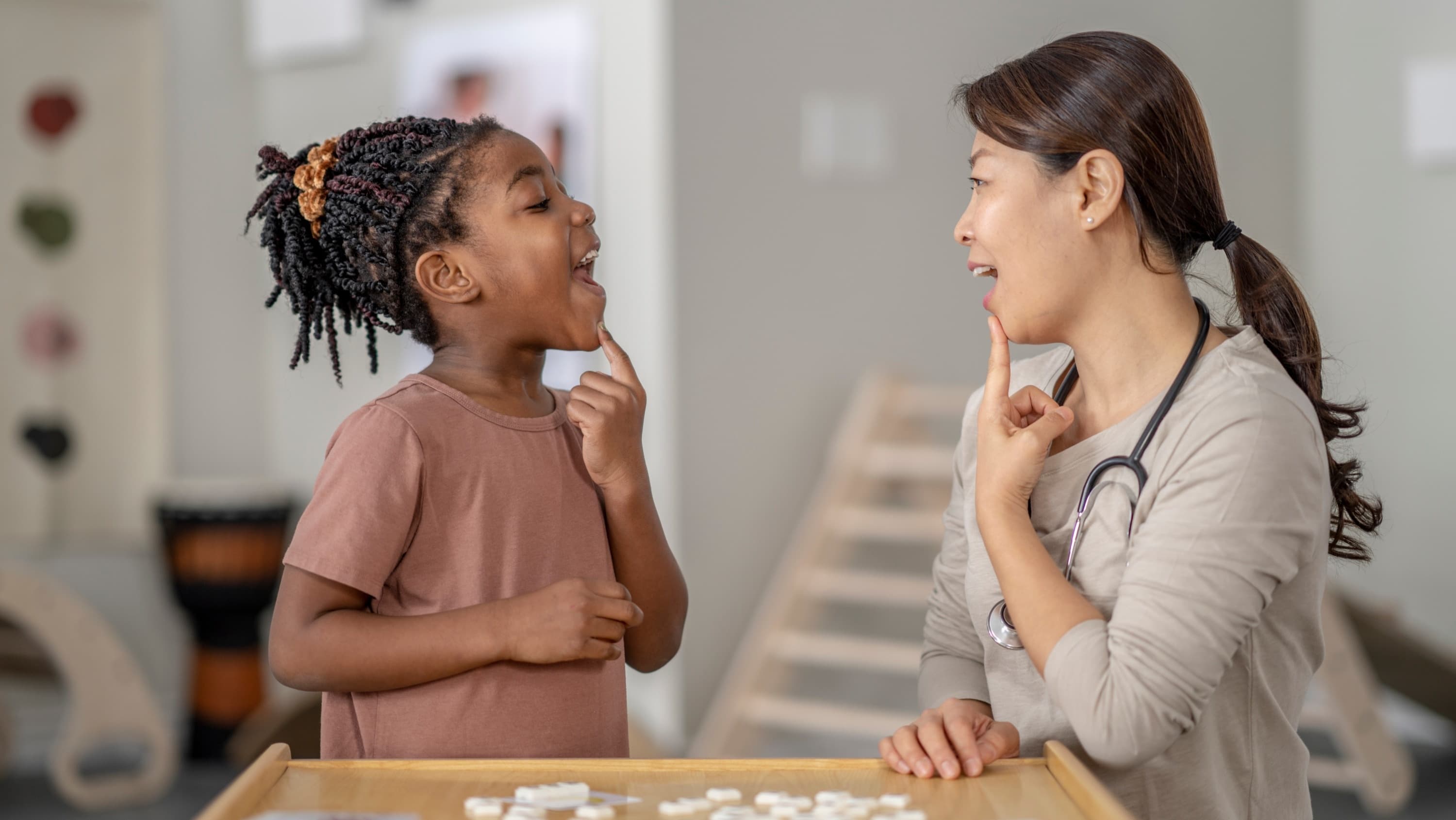 Kids speech therapy session at KidStart Pediatric Therapy